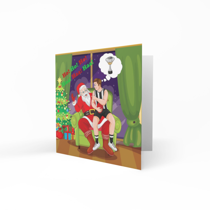 AFL Collingwood Magpies Christmas Card